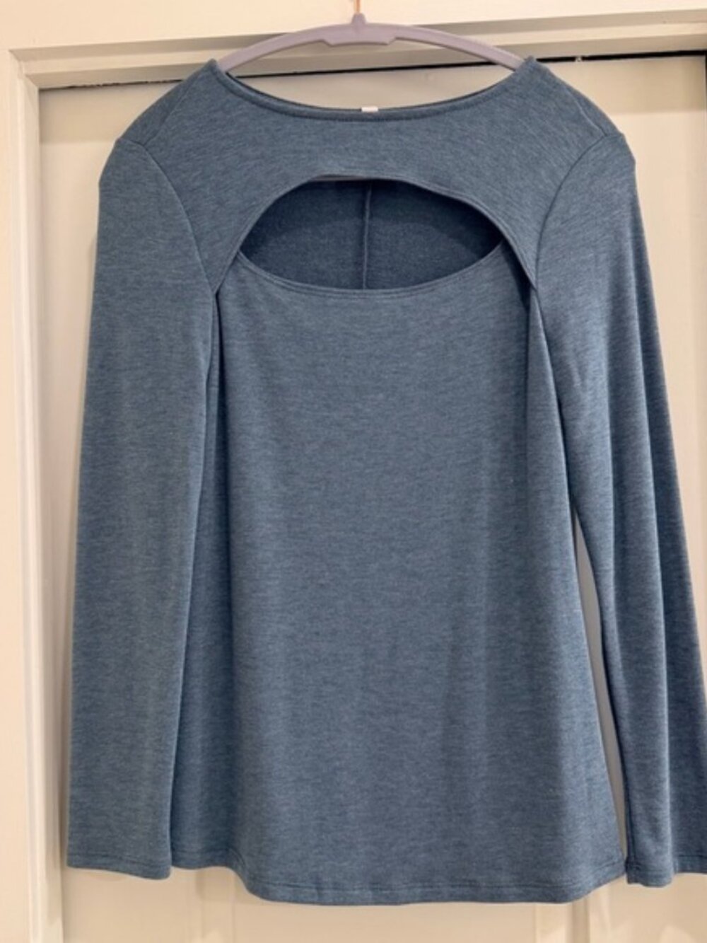 Emerald Peek-a-boo Top - Ocean Blue